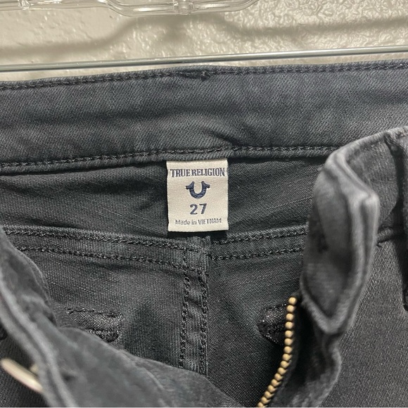 True Religion Black Jennie Curvy Skinny Jeans Size 27 - Picture 5 of 9
